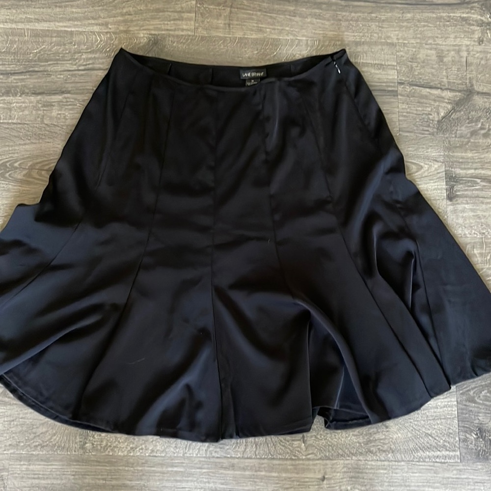 Black A-line skirt